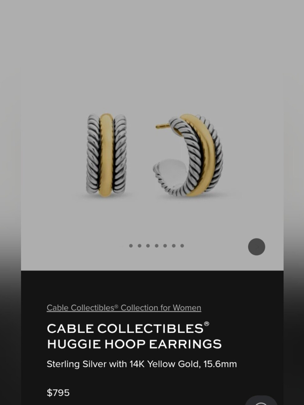 David Yurman Huggie Hoop Earrings - Picture 14 of 16